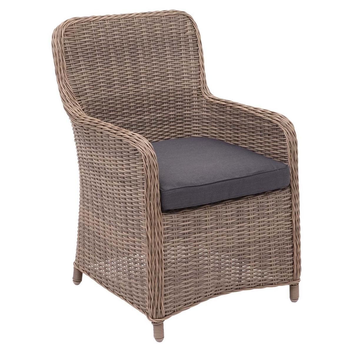 POLY-RATTAN GARNITUR Beige - Beige, Kunststoff - MCW