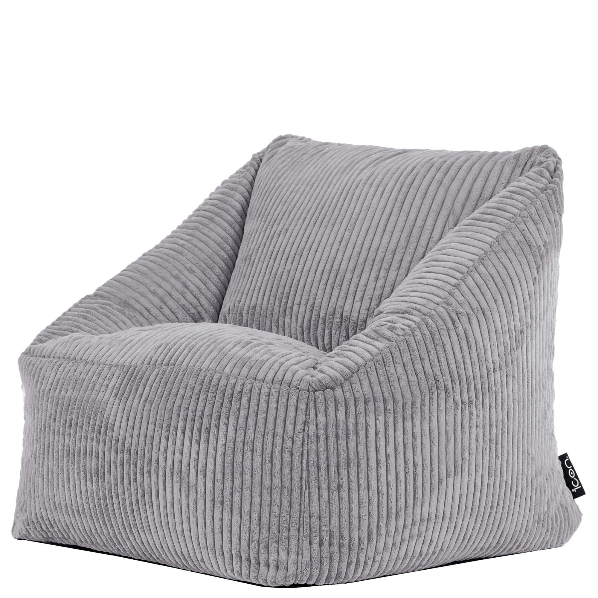 SITZSACK Flauschig für Kinder - Grau, Textil (55/44/55cm) - icon