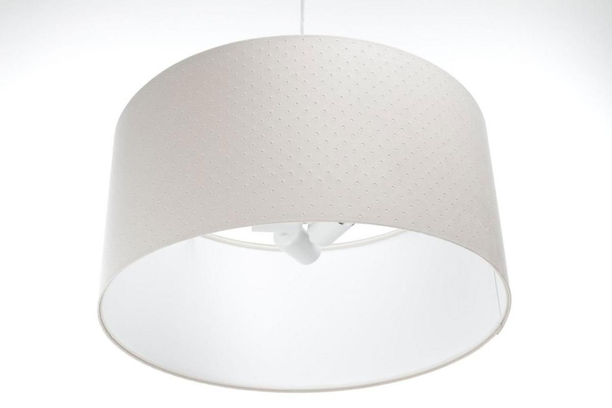 HÄNGELEUCHTE Weiß 30/20 cm - Beige/Weiß, Kunststoff (30/0.6/20cm) - ONZENO