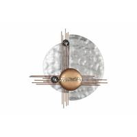 WANDDEKO Silber 60/60 cm - Silberfarben, Metall (1.8/60/6cm) - KUNSTLOFT