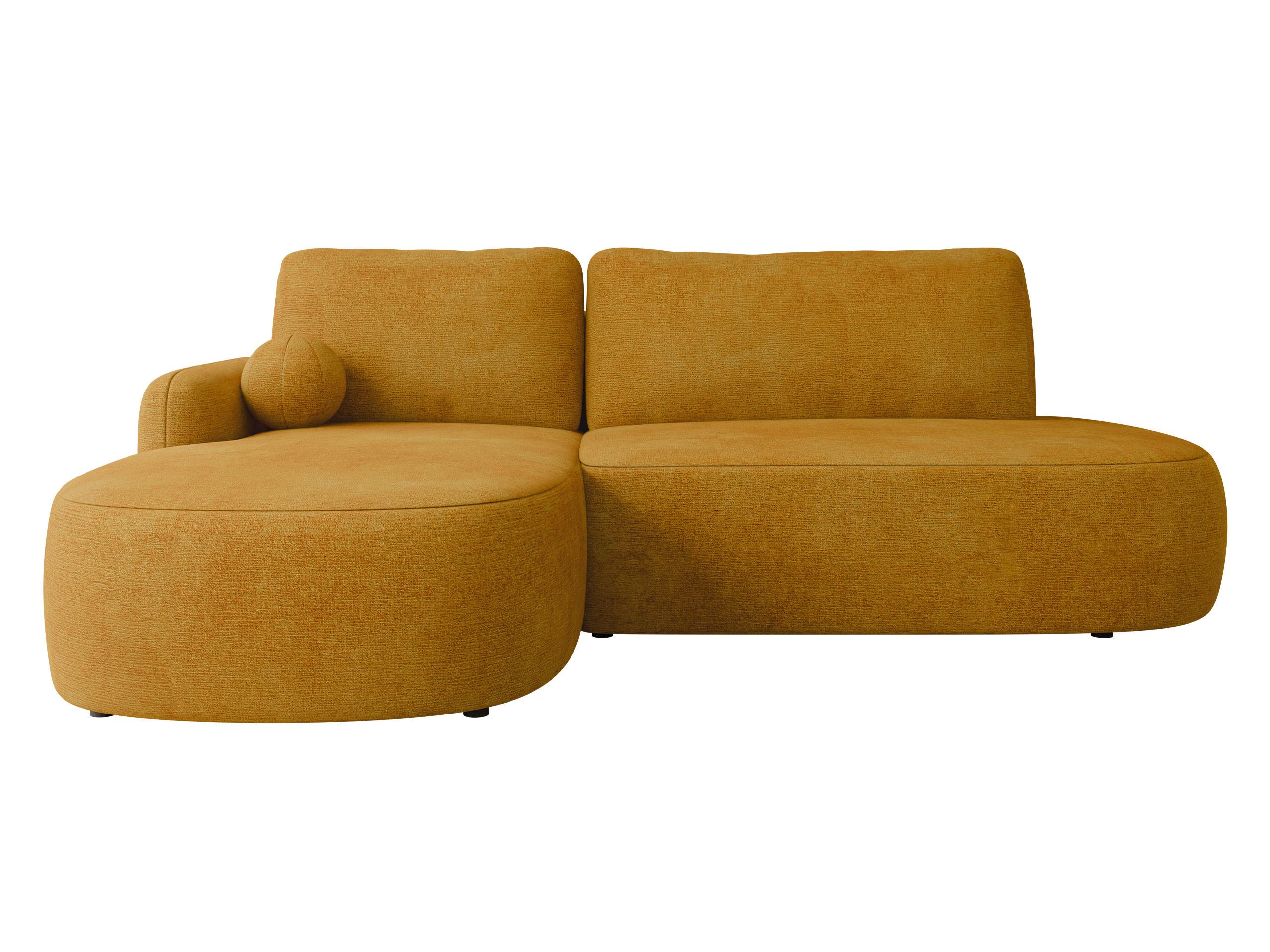 ECKSOFA Loridu O, Seite: Links - Gelb/Schwarz, Holz/Kunststoff (274/174cm) - MIRJAN24