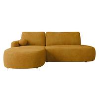 ECKSOFA Loridu O, Seite: Links - Gelb/Schwarz, Holz/Kunststoff (274/174cm) - MIRJAN24
