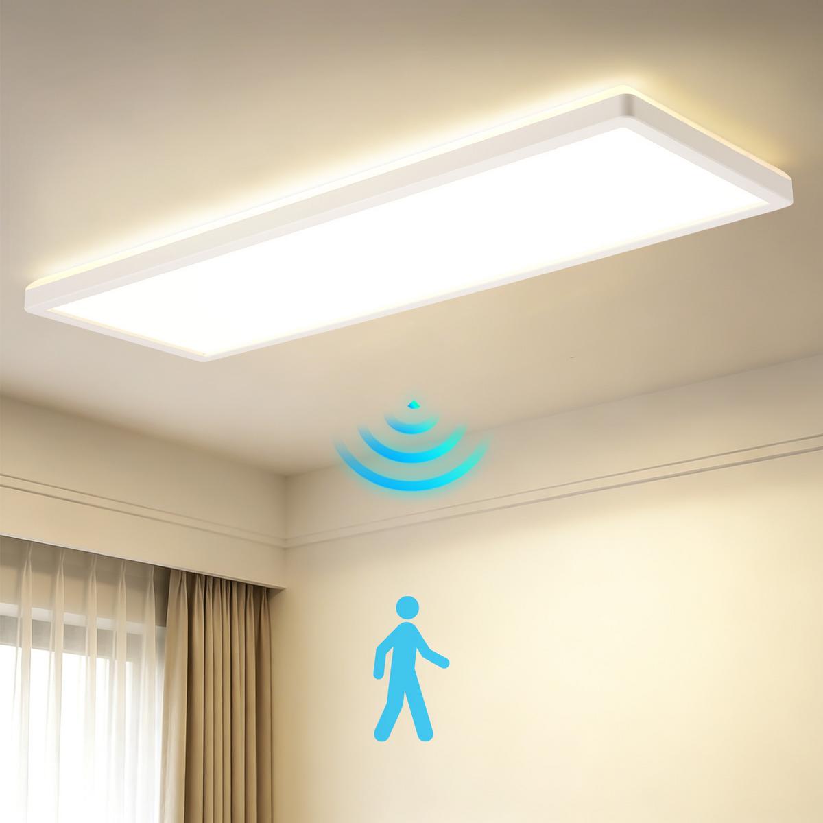 LED DECKENLEUCHTE Morvyn 58/20/3 cm - Weiß, Kunststoff (58/20/3cm) - ZMH