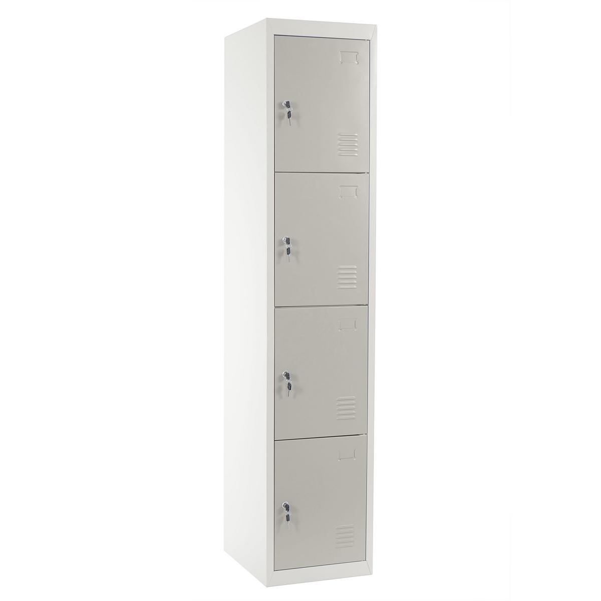 SCHLIESSFACH Grau - Grau, Metall (38/180/45cm) - MCW