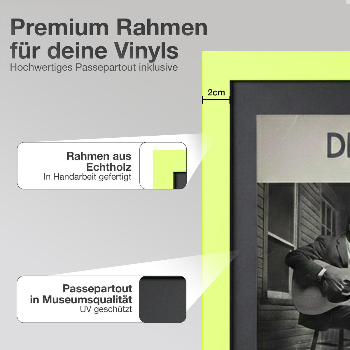 SCHALLPLATTEN BILDERRAHMEN 40/40 2er Set - Grün, Holz (40/40cm) - K-Möbel