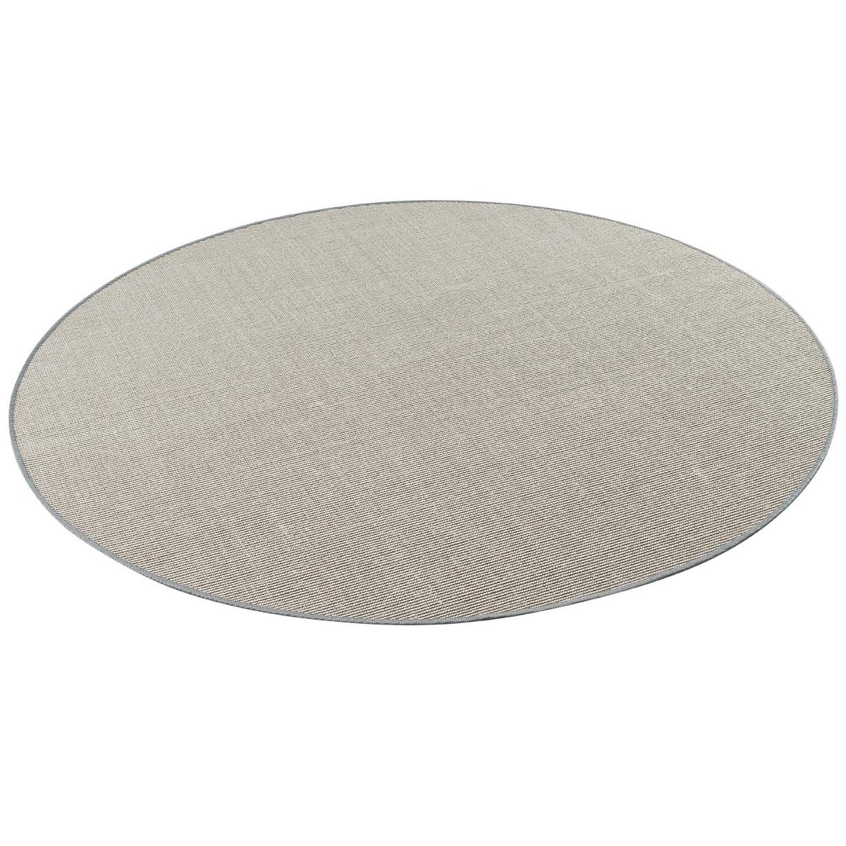 SISAL NATUR TEPPICH RUND - Grau, Textil (100/100cm) - Snapstyle