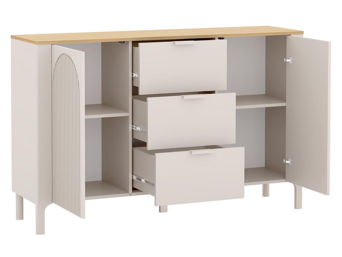 SIDEBOARD Marbella 01 - Kaschmir, Holzwerkstoff/Metall (154/96/41cm) - MIRJAN24