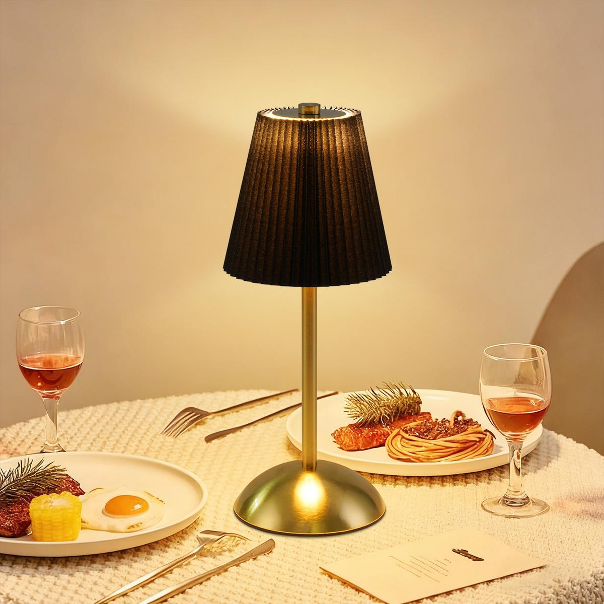LED TISCHLAMPE Helixis 11.5/11.5/30 - Schwarz, Metall (11.5/11.5/30cm) - ZMH