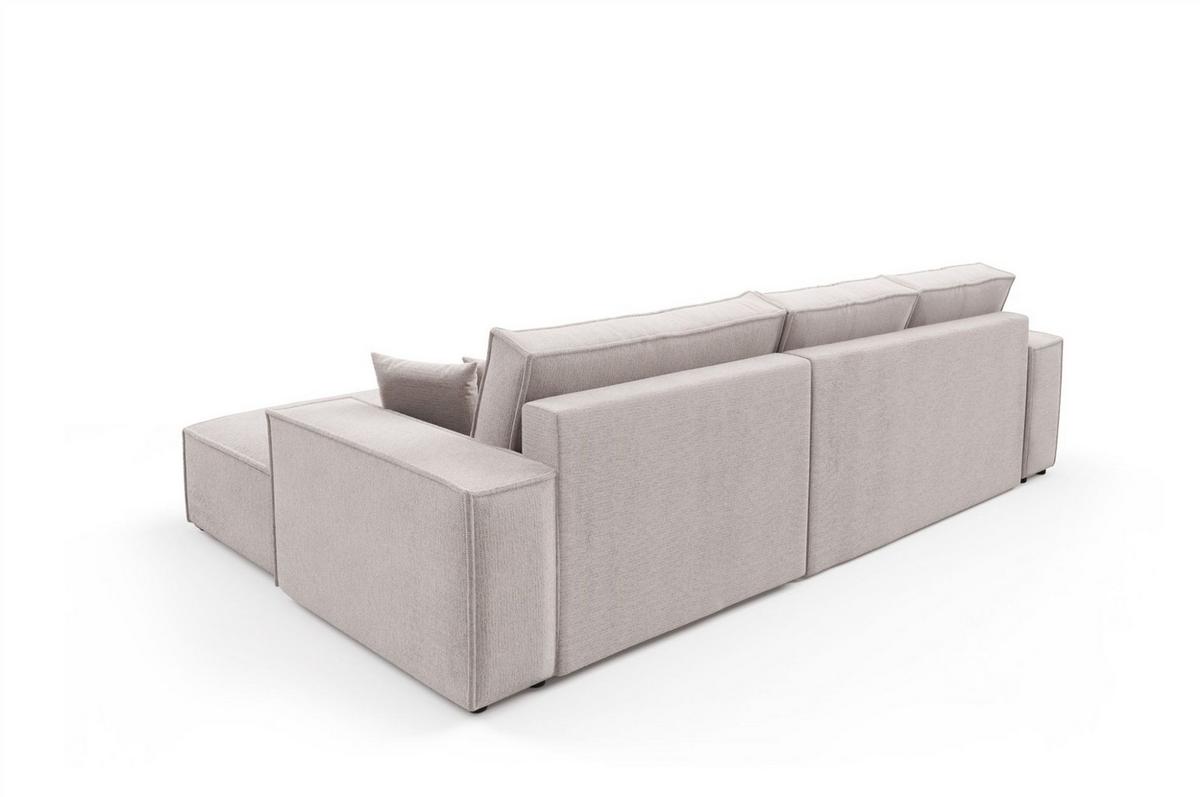 ECKSOFA Corunia In Aragon - Blau, Holzwerkstoff/Textil (294/185cm) - Fun Möbel