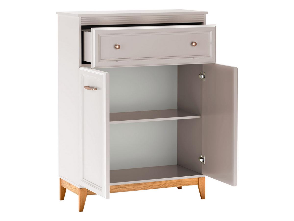 KOMMODE Windsor W-04 - Kaschmir/Eichefarben, Holz/Holzwerkstoff (92/126/41cm) - MIRJAN24