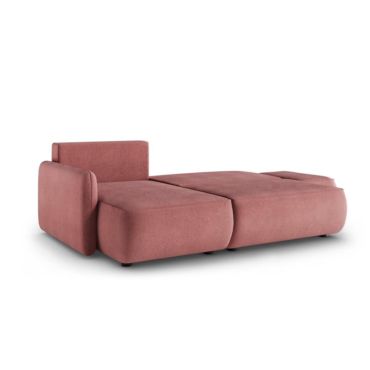 ECKSOFA Alessio 3 Sitzplätze Rose - Pink, Holz (229/148cm) - Petits-meubles