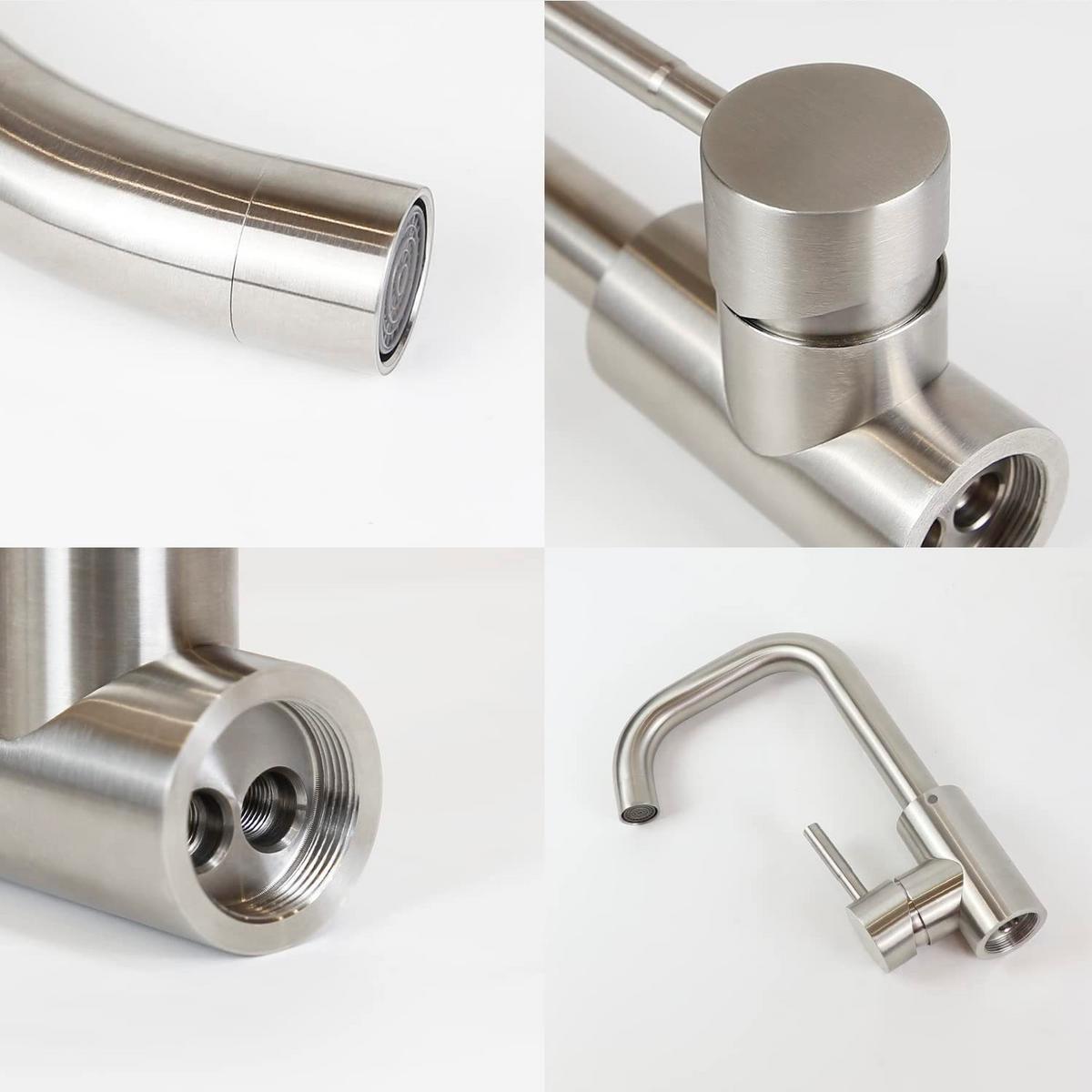 WASCHTISCHARMATUR NORA 24/6/24 cm - Silberfarben, Metall (6/24/24cm) - Nettlife