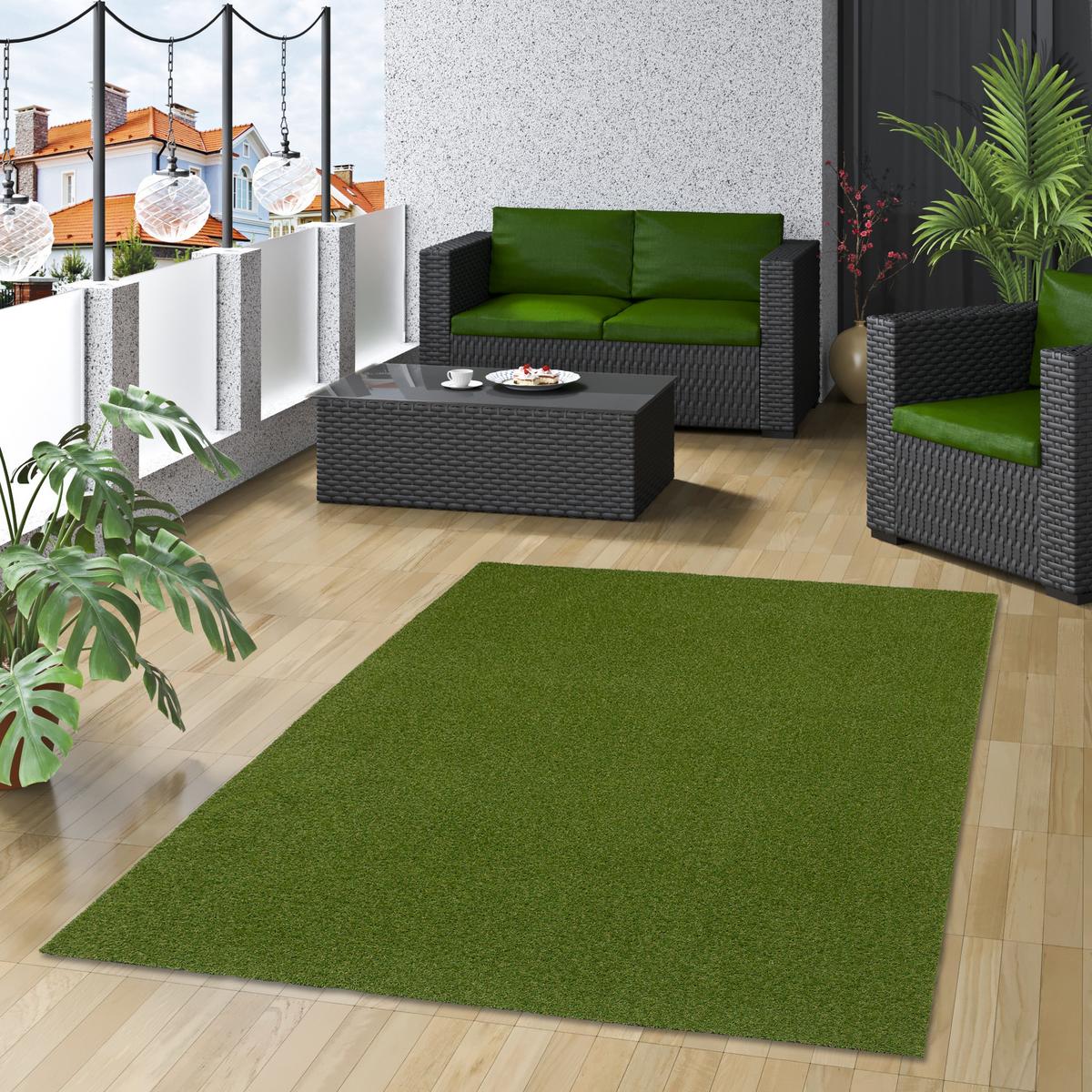 KUNSTRASEN RASENTEPPICH OUTDOOR - Grün, Textil (200/500cm) - Snapstyle