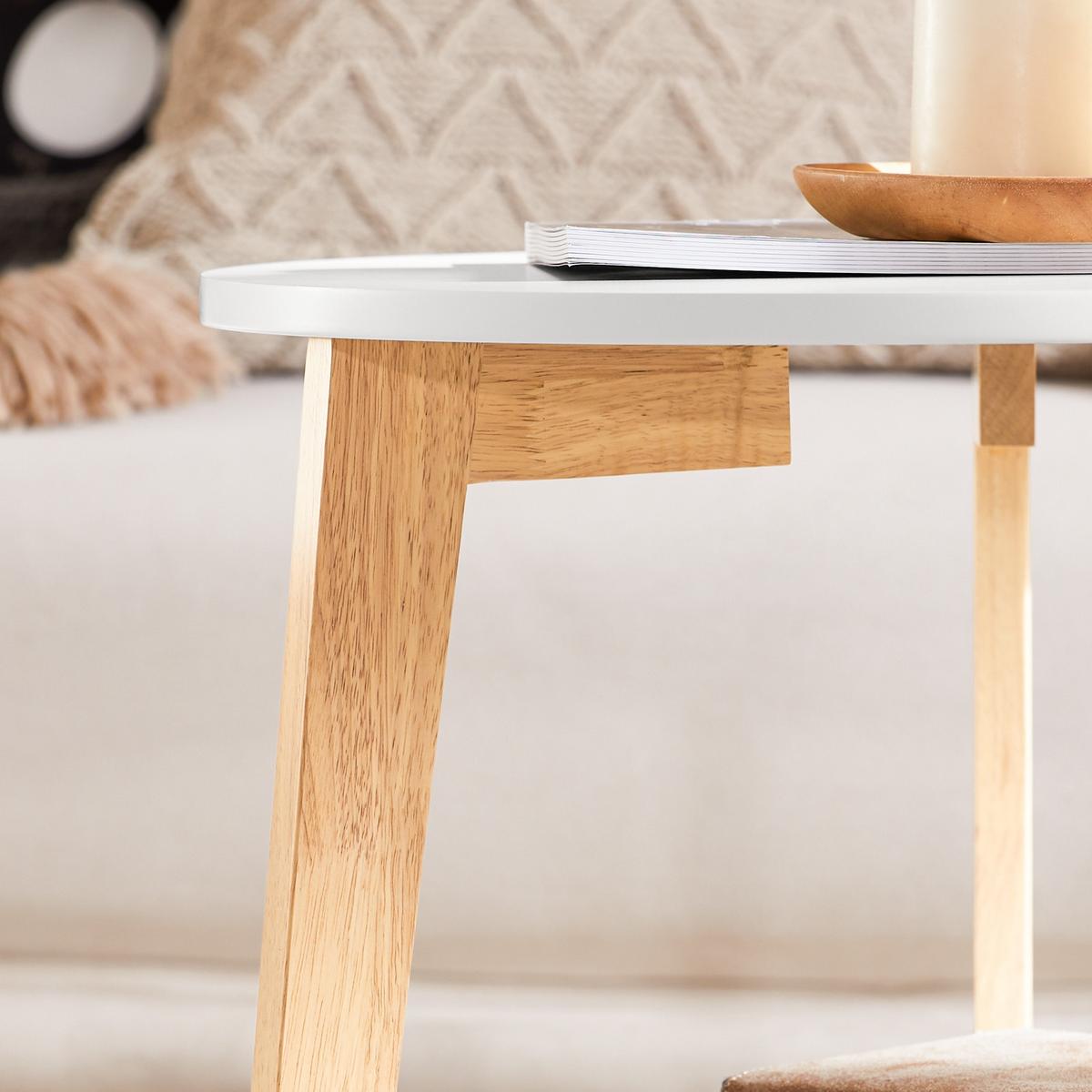 COUCHTISCH 2er Set Weiß - Weiß, Holzwerkstoff (46/50/45cm) - SoBuy
