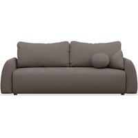 3-SITZER SOFA Nubelle Braun Chenille-Bezug, wasserabweisend - Schwarz/Braun, Kunststoff/Textil (244/85/93cm) - Selsey