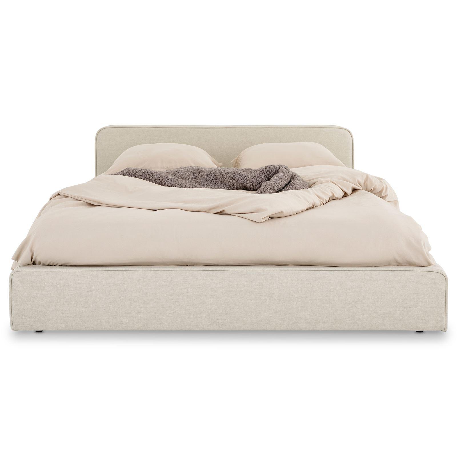 POLSTERBETT MARINI 140X200 CM - Creme, Textil (140/200cm) - IDIMEX