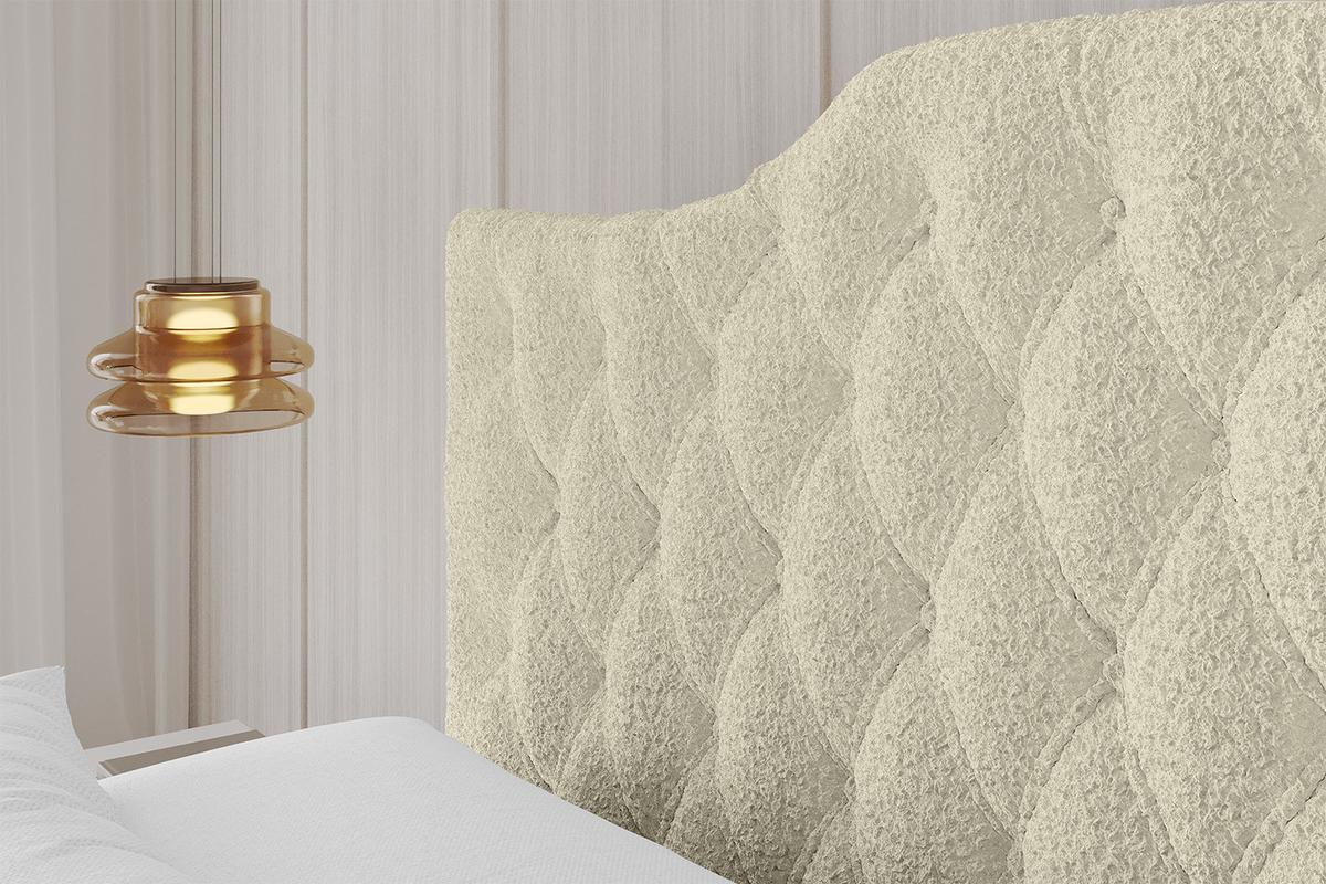 POLSTERBETT mit Bettkasten, Fußteil und Lattenrost, Boxbett mit Matratze H3/H4 - FALIO-Z 120x200 Beige - Taupe, Holzwerkstoff/Textil (120/200cm) - ALTDECOR