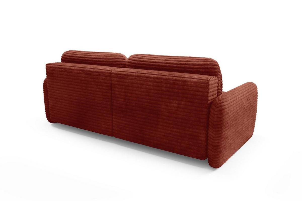 ECKSOFA Simone Mit Schlaffunktion - Rotbraun, Holzwerkstoff/Textil (165/240cm) - Fun Möbel