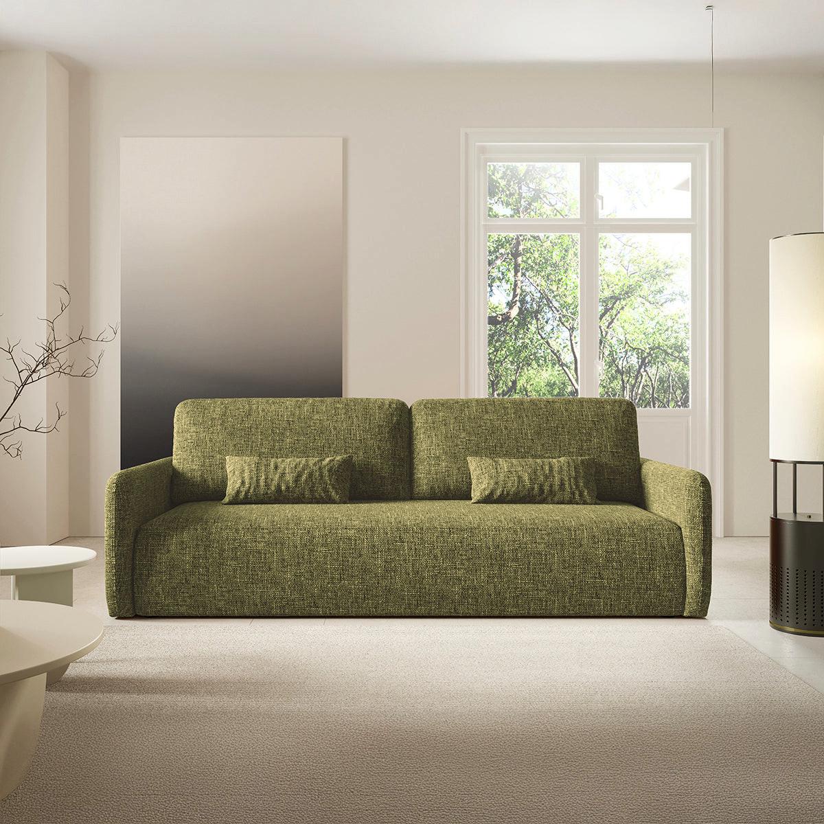 SOFA Lazarus 3 Sitzplätze Grün - Grün, Holz (217/86/102cm) - Petits-meubles