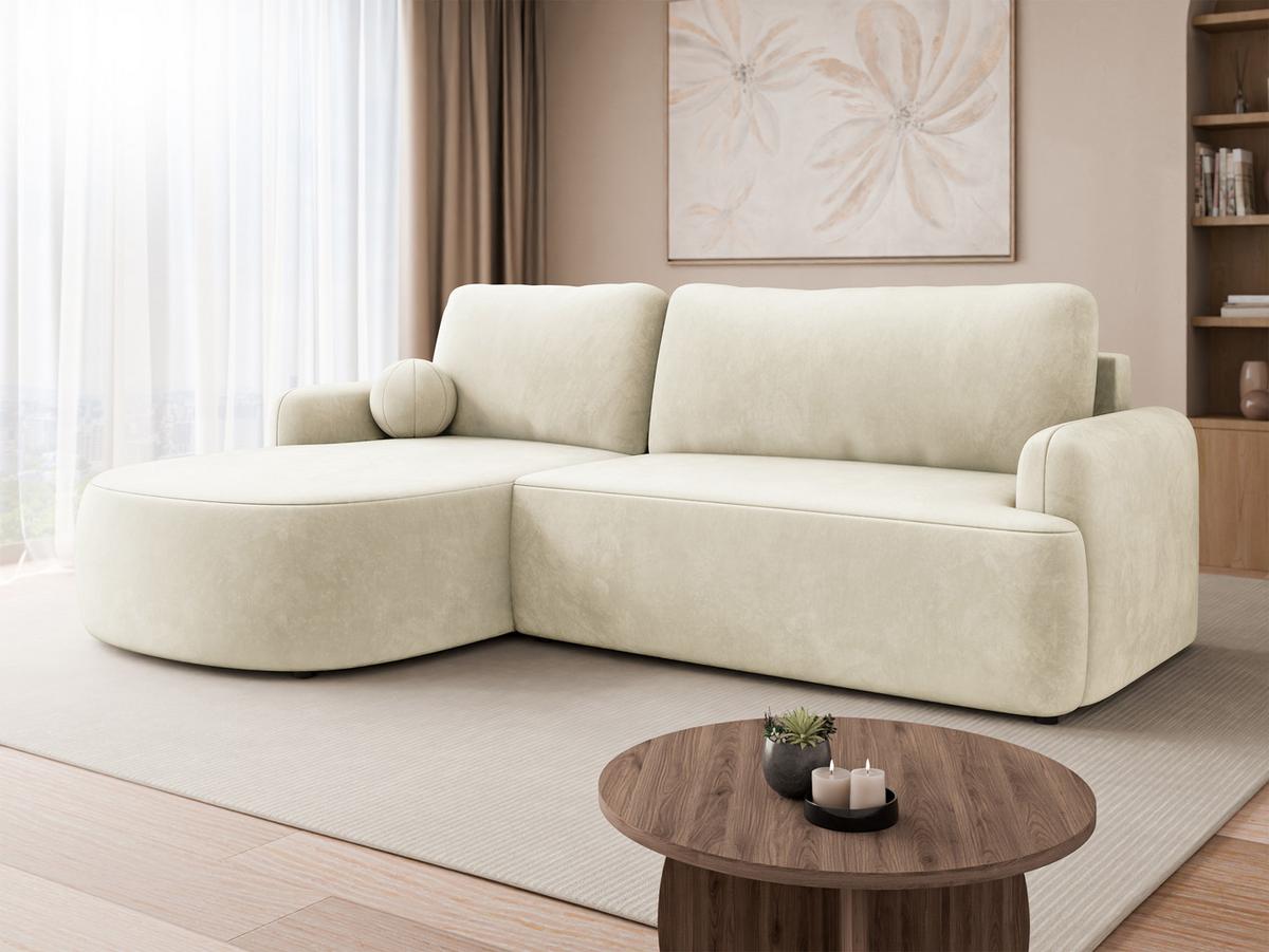 ECKSOFA Loridu, Seite: Links - Schwarz/Mokka, Holz/Kunststoff (250/174cm) - MIRJAN24