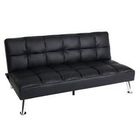 SOFA Schwarz - Schwarz, Textil (181/82/107cm) - MCW