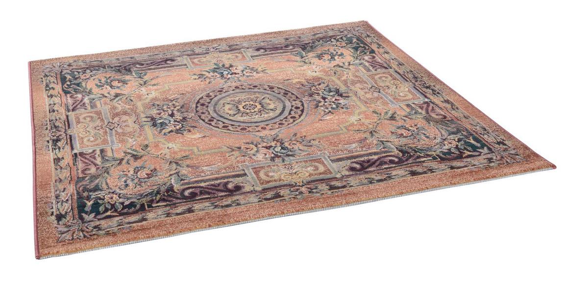 WEBTEPPICH Gabiro 856 160x160 cm - Rostfarben, Textil (160/160cm) - THEKO