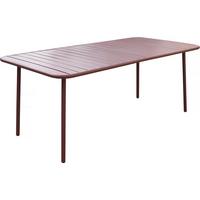 GARTENTISCH bilbao Terrakotta - Rot, Metall (180/90/71cm) - Habitat Garten