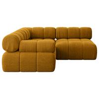 ECKSOFA modulares Sofa Mende-L1 - 190x190x70 cm Senfgelb Cord - Currygelb, Holzwerkstoff/Textil (190/190cm) - ALTDECOR