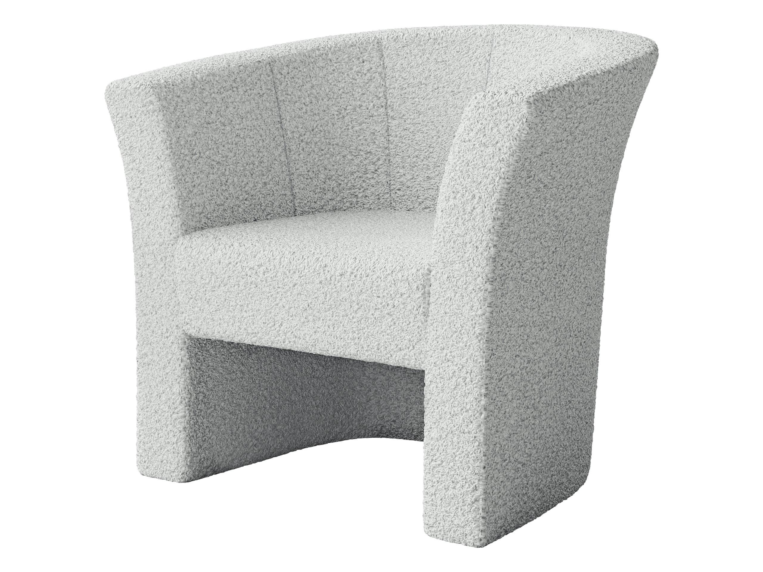 SESSEL Niko Boucle - Greige/Schwarz, Holzwerkstoff/Kunststoff (71/76/65cm) - MIRJAN24