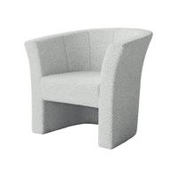SESSEL Niko Boucle - Greige/Schwarz, Holzwerkstoff/Kunststoff (71/76/65cm) - MIRJAN24