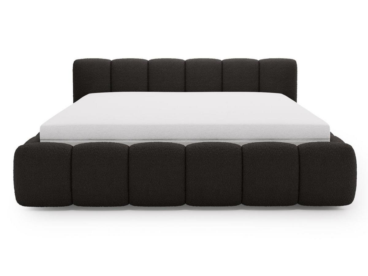 POLSTERBETT Cloud Low 160x200 Bouclé-Stoff Schwarz - Schwarz, Textil (160/200cm) - Graingold