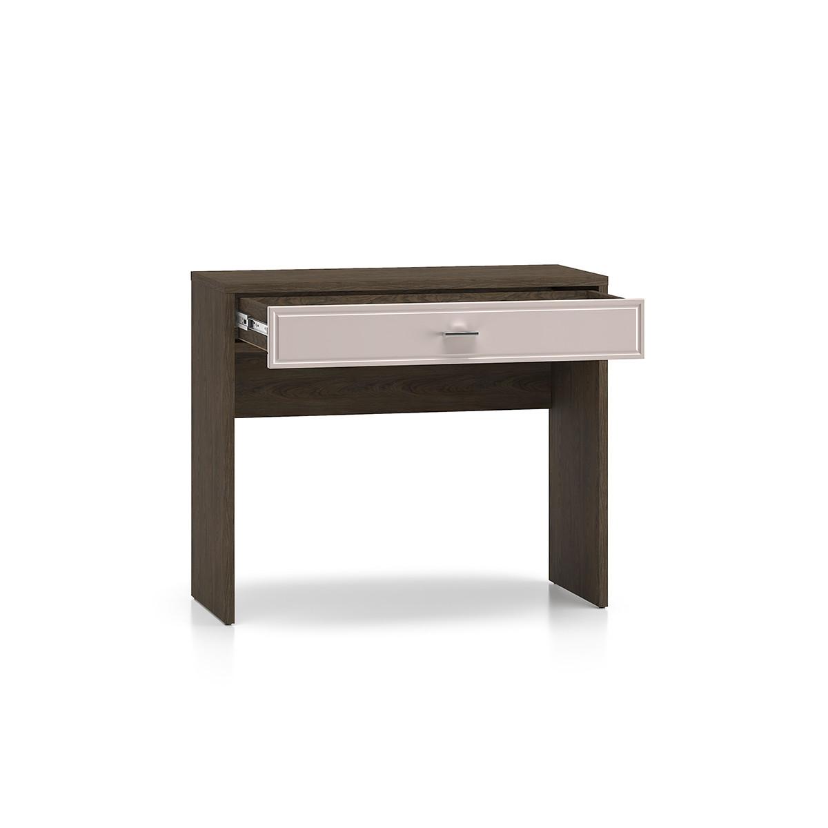 KONSOLE Kaius Kaschmir und Dunkles Holz - Beige, Holzwerkstoff (40/91.6/77.9cm) - Petits-meubles