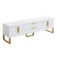 SIDEBOARD im minimalistischen Design, 170/40/53.5cm - Weiß, Holzwerkstoff/Metall (40/54/170cm) - Urban Meuble