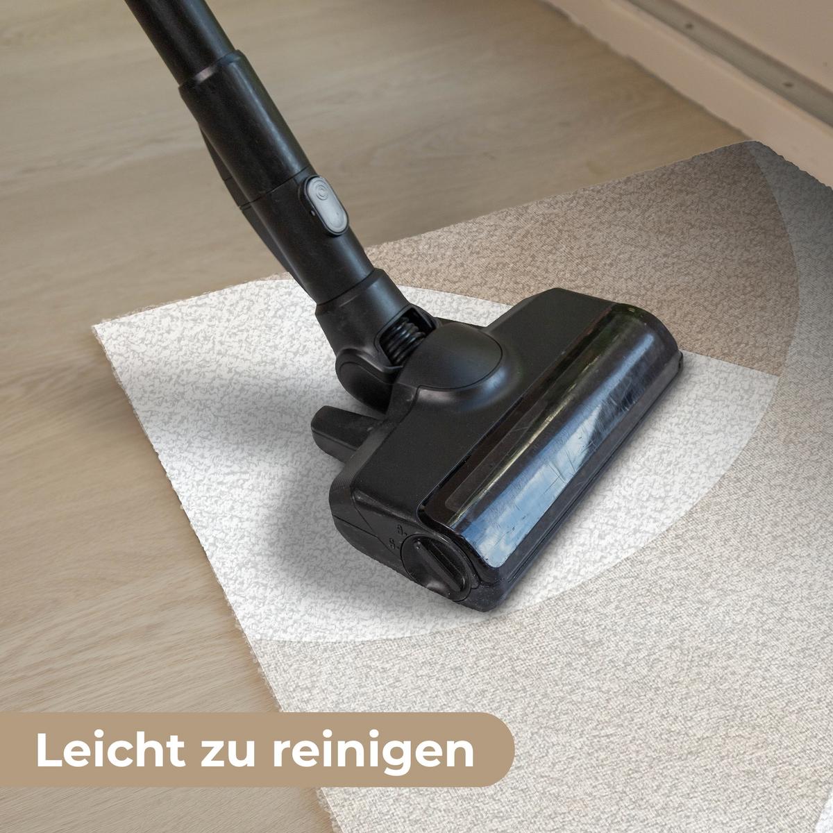 FUSSMATTE Braun - Japandi - Abstrakt Schmutzfangmatte 90x60 cm - Beige, Kunststoff (90/0.4cm) - MuchoWow