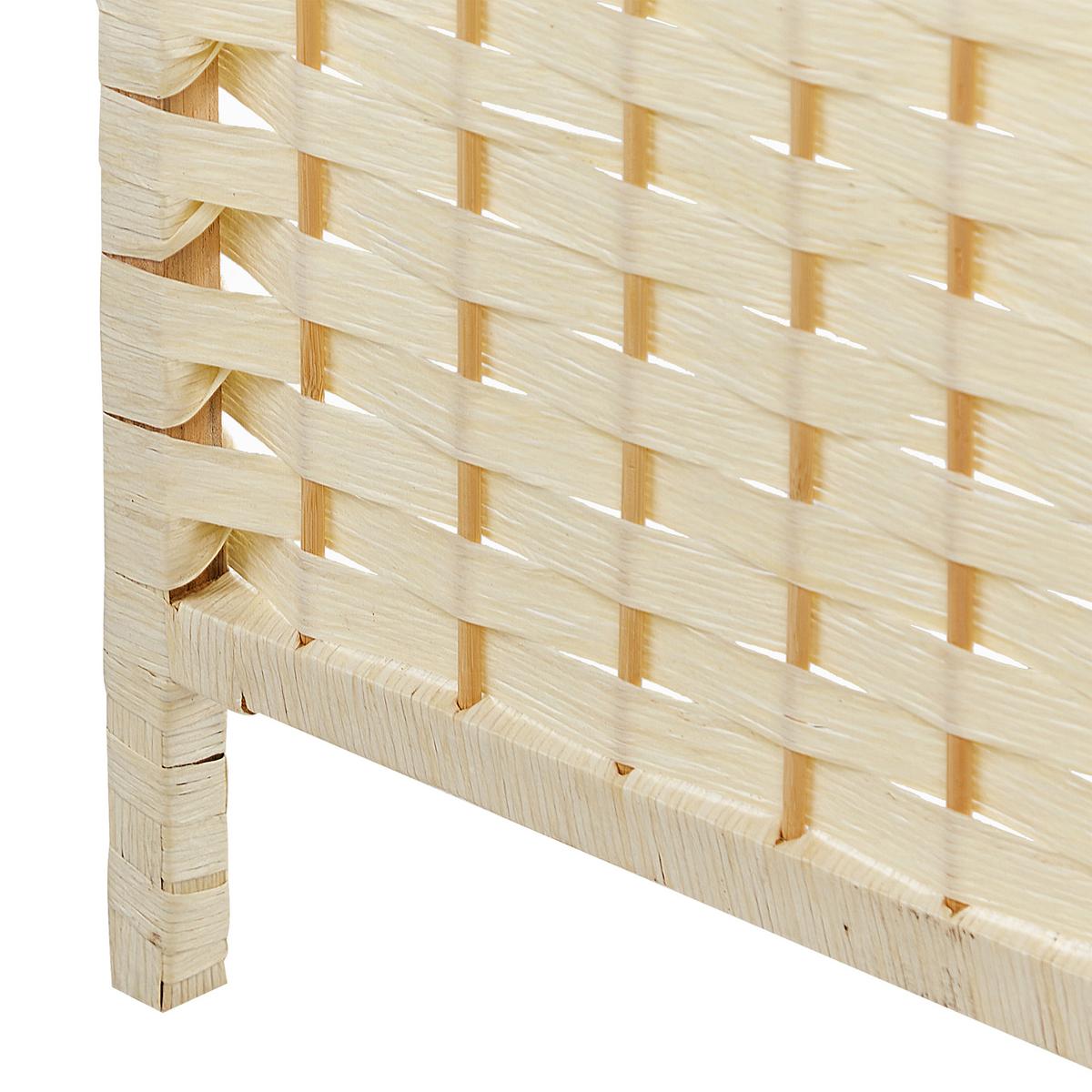 RAUMTEILER 4-teilig Hellbeige 163/170 cm Lappago - Beige, Papier (163/170/2cm) - Beliani