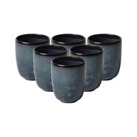 BECHER OHNE HENKEL Lave Gris 400 ml 6er Set - Grau, Keramik (0.4L) - like.Villeroy & Boch