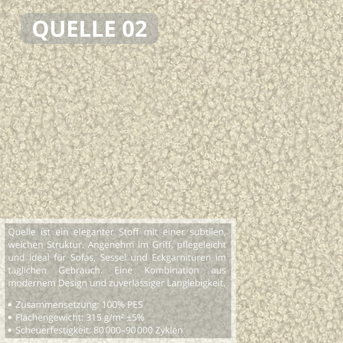 ECKSCHLAFSOFA Olivio L Beige, links - Beige/Schwarz, Kunststoff/Textil (266/170cm) - Beautysofa