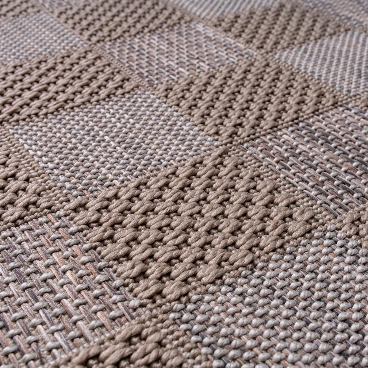 OUTDOORTEPPICH Boho Beige Weiß Creme 120 x 160 cm - Beige, Kunststoff (120/160cm) - TT Home