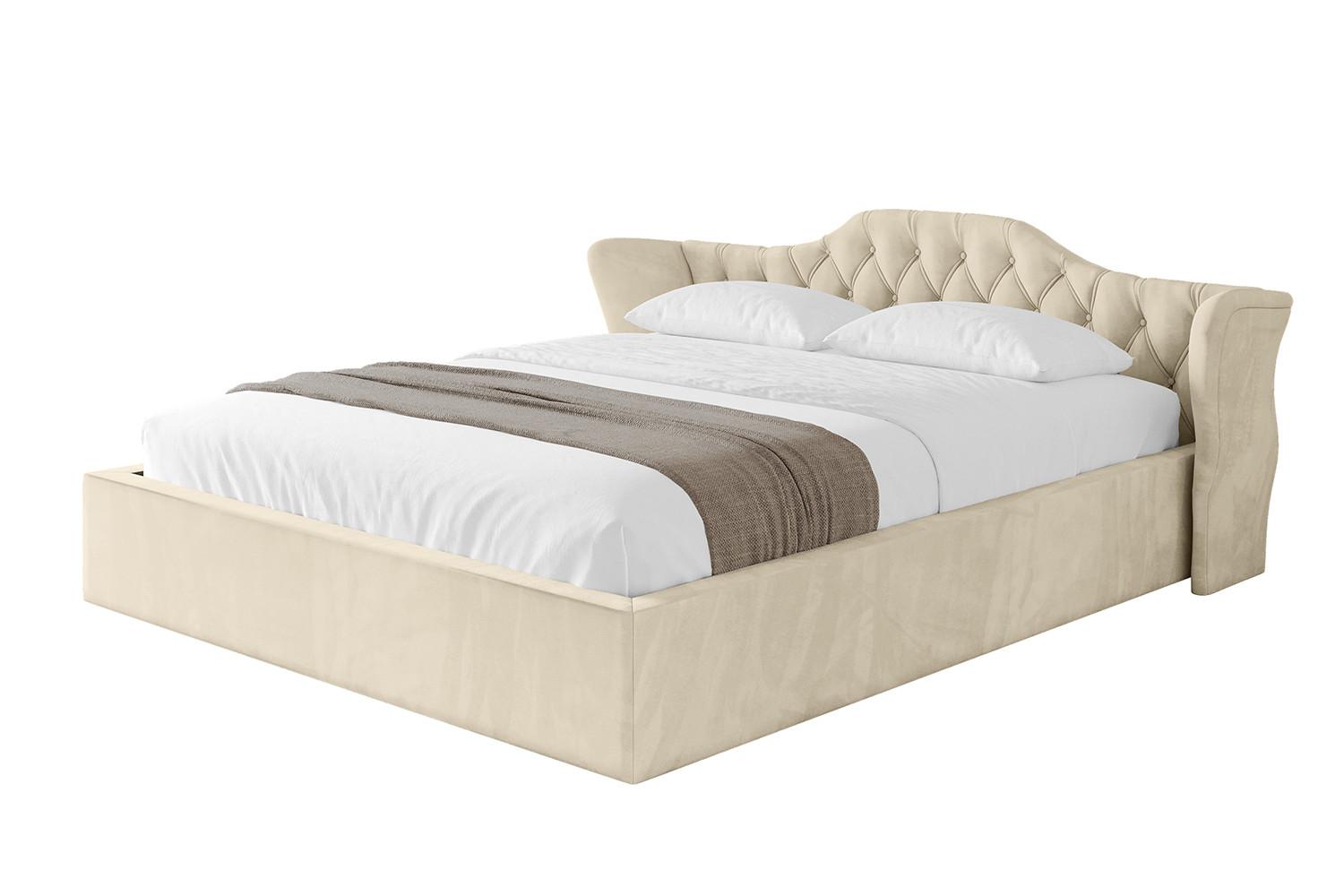 POLSTERBETT mit Bettkasten und Lattenrost, Bett mit Matratze H3/H4 - ZORAN-V1 180x200 Beige - Ecru, Holzwerkstoff/Textil (180/200cm) - ALTDECOR