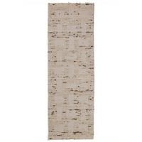TEPPICH aus Wolle handgewebt ELIN in Natur, geometrisch, 80 x 230 cm - Beige, Textil (230/80cm) - KADIMA DESIGN