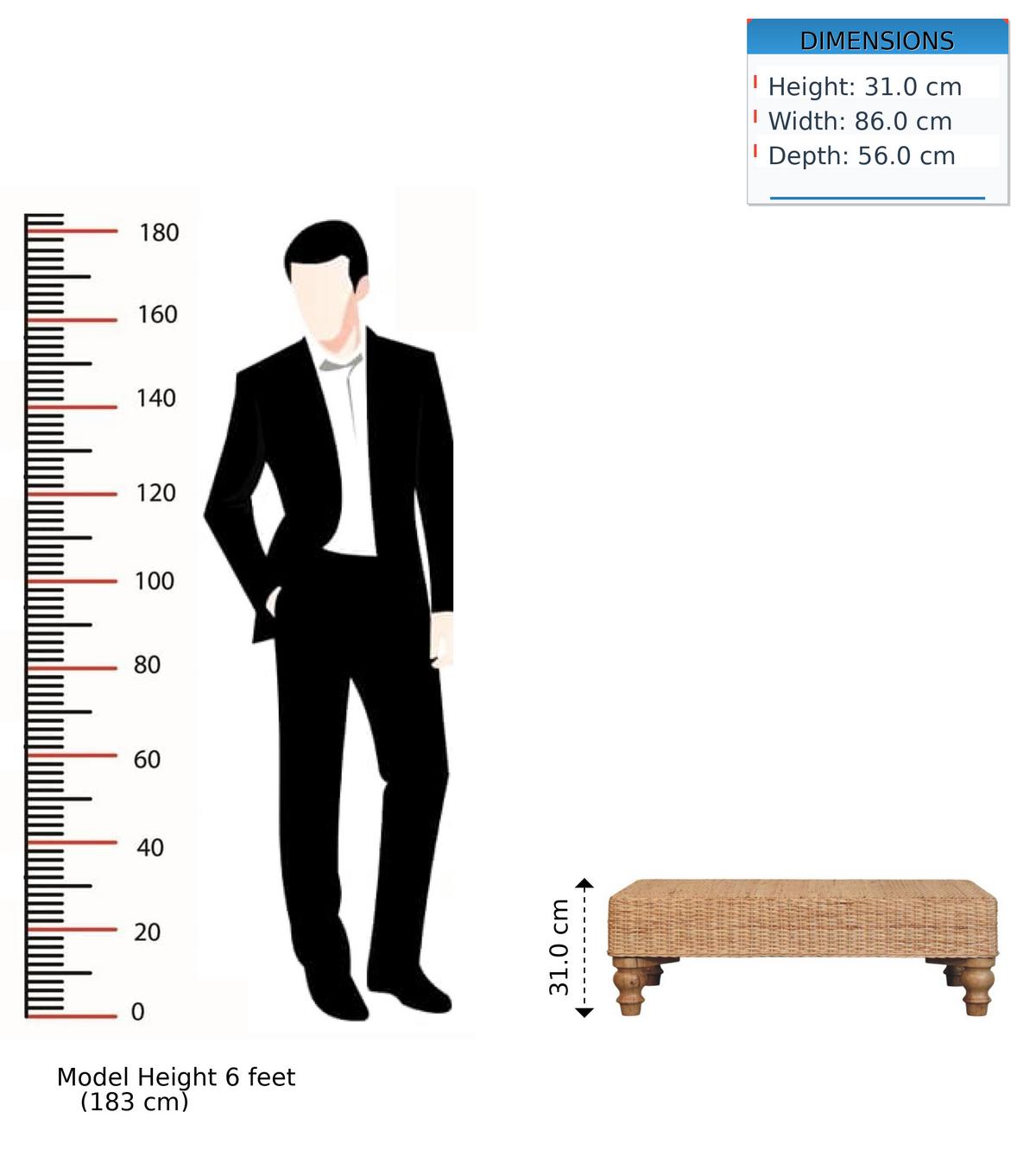 COUCHTISCH Regency Woven - Braun, Holz (56/86/31cm) - Artisan Furniture