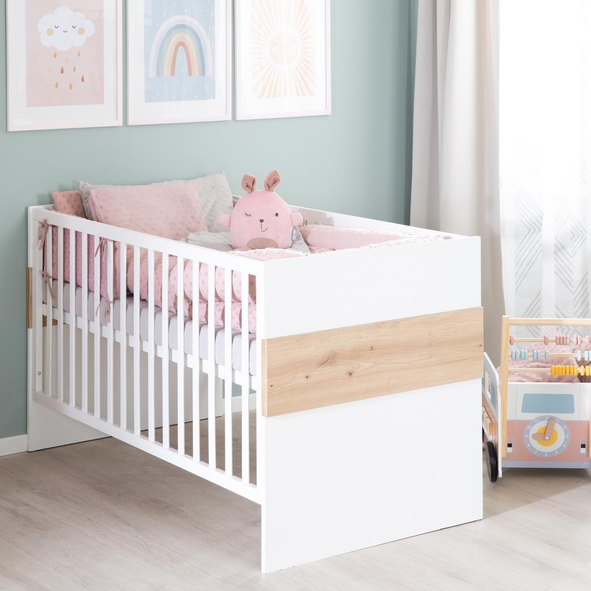 BABYZIMMER-SET Lion 2-teilig - Multicolor/Eiche Artisan, Holz/Holzwerkstoff (76/82/144cm) - Roba
