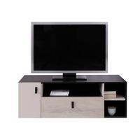 TV-LOWBAORD Planet 10 - Eichefarben/Schwarz, Holzwerkstoff (120/40/50cm) - MIRJAN24