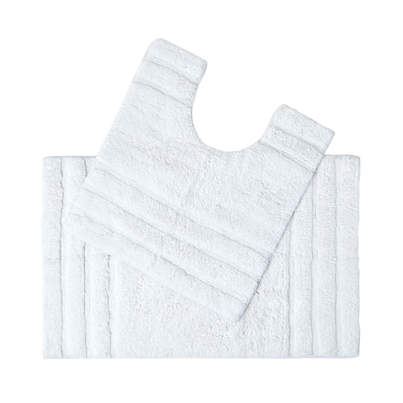BADGARNITUR Spa Supreme 2-teilig, Baumwolle - Weiß, Textil (50/80cm) - Homescapes
