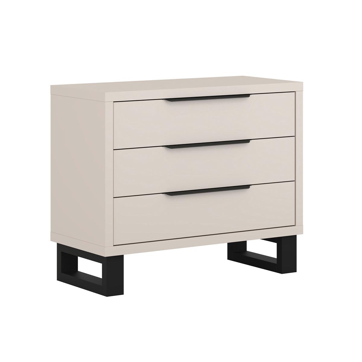 KOMMODE Eden Kaschmir - Beige, Holzwerkstoff (99.3/82.7/45cm) - Petits-meubles