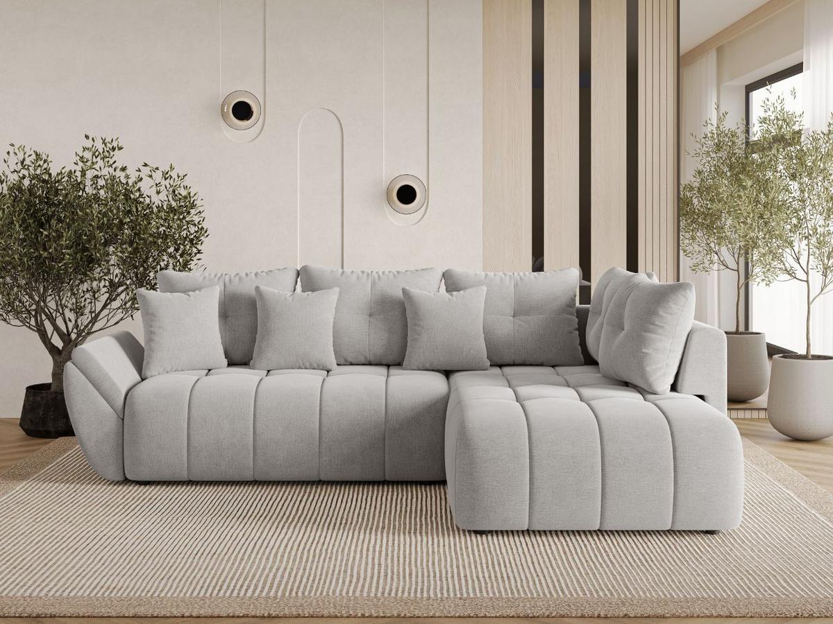 ECKSOFA Genoa Grau - Grau, Holz/Textil (266/190cm) - Graingold