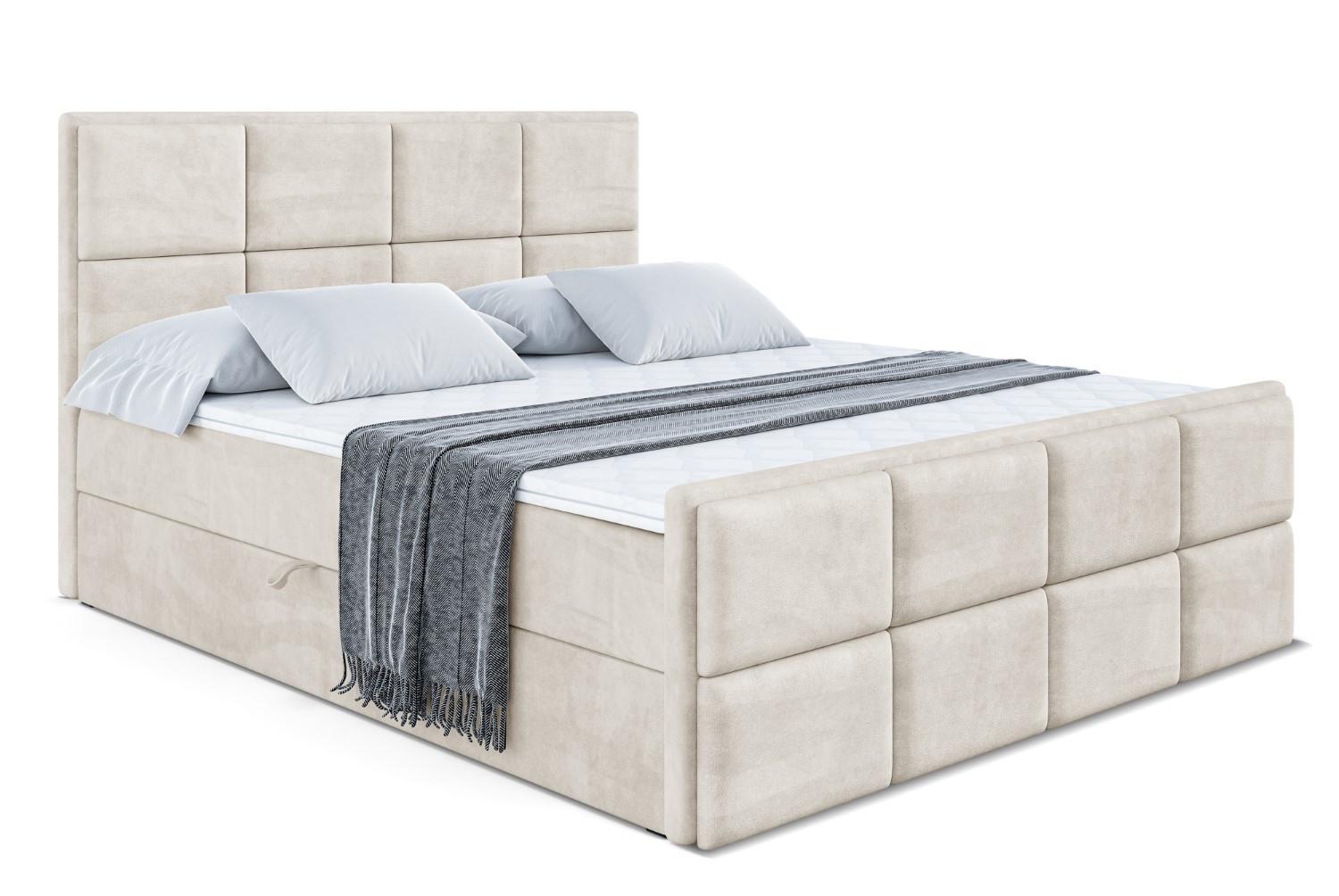 BOXBETT NOVA-Z - 120 x 200 - H3 - Ecru - Ecru, Holzwerkstoff (120/200cm) - ALTDECOR