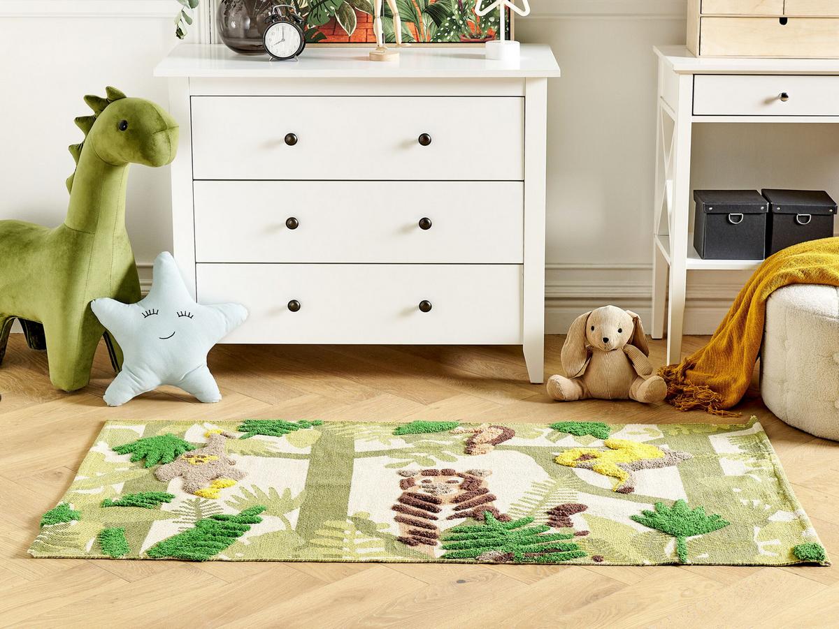 KURZFLOR-KINDERTEPPICH Janhto 150/80 cm - Multicolor, Textil (80/150cm) - Beliani