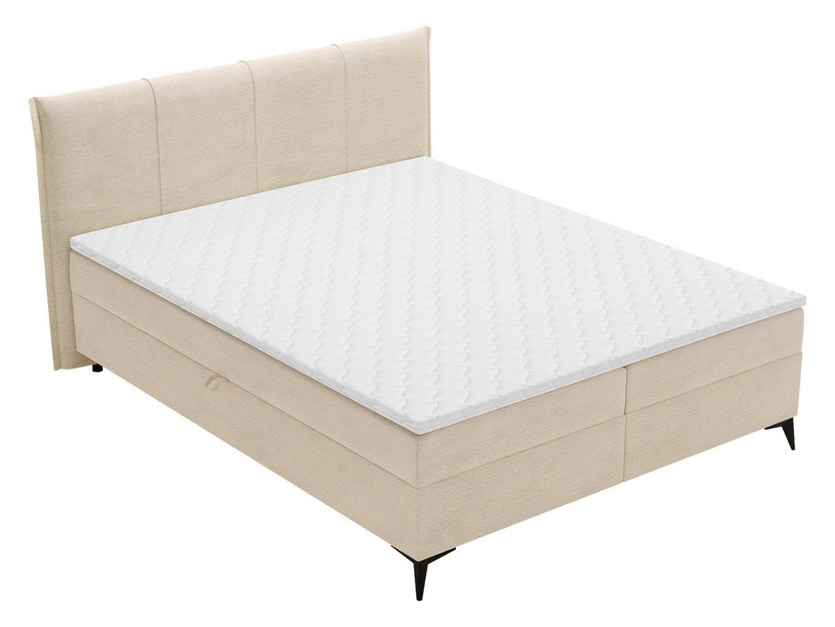 BOXBETT Eco Bis - H3 - Beige/Schwarz, Holz/Holzwerkstoff (160/200cm) - MIRJAN24
