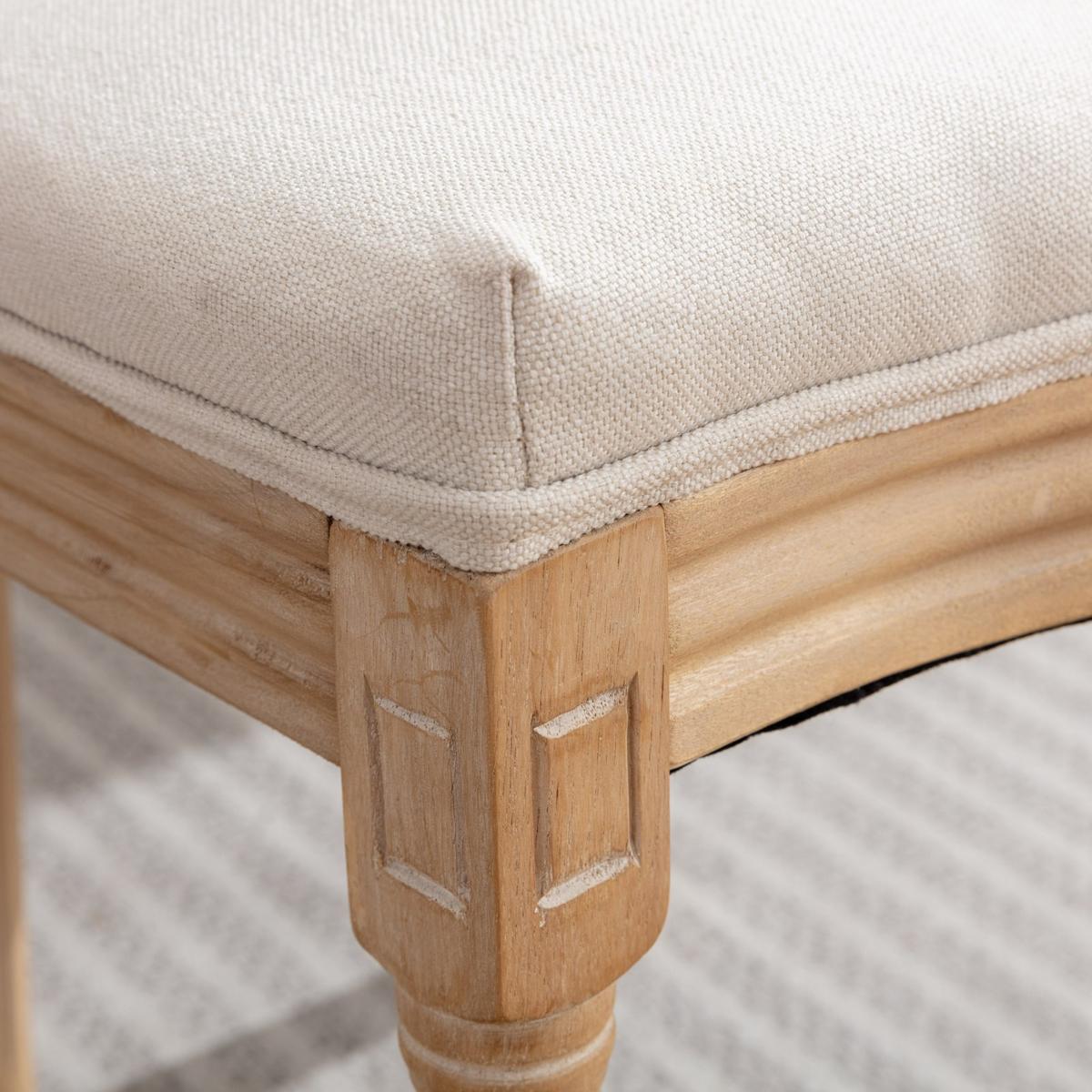 ESSZIMMERSTÜHLE 2er-Set im französischen Landhausstil - Eichefarben, Textil (59/95/49cm) - Urban Meuble